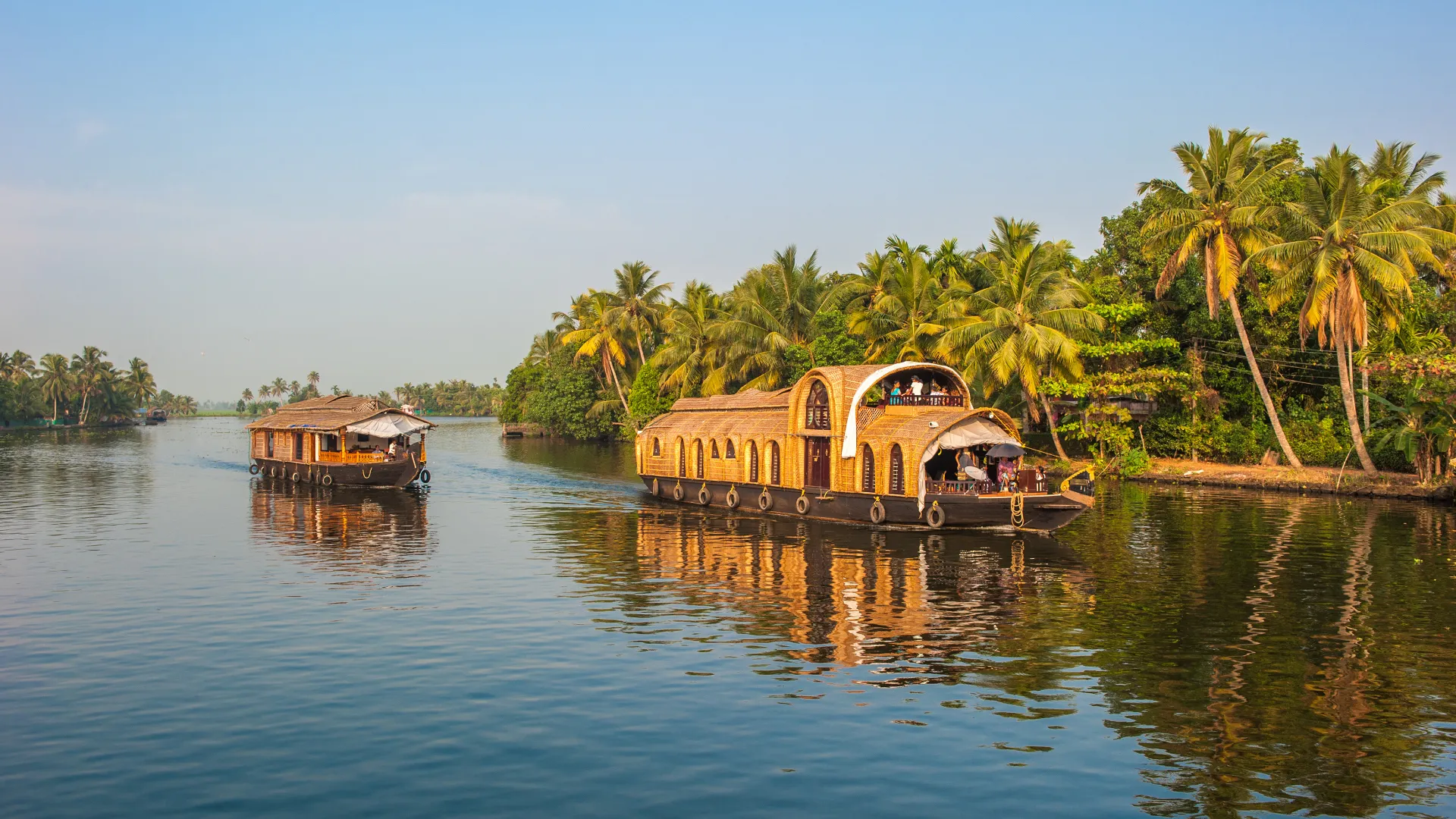 Hausboot in den Backwaters