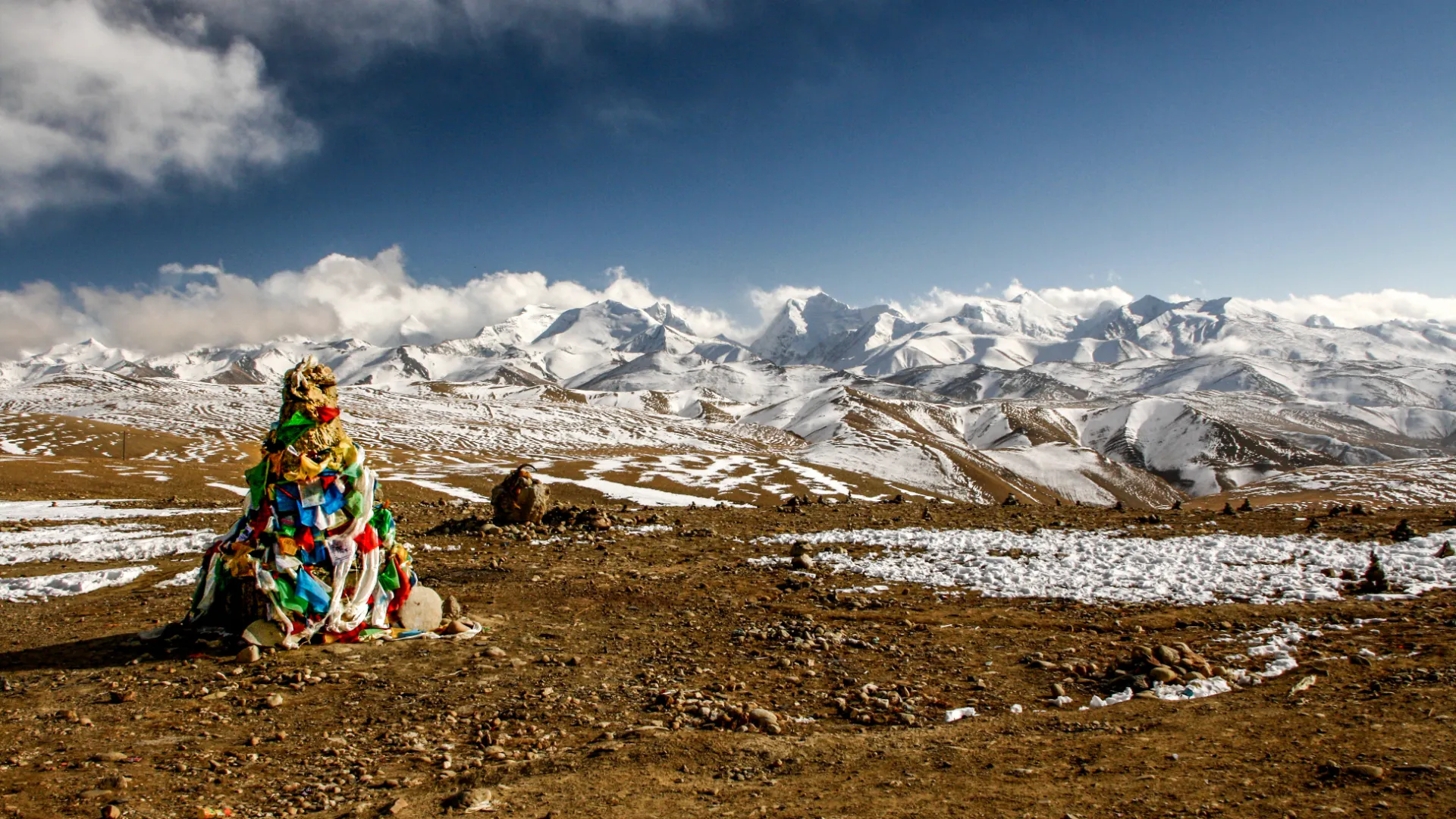 Lalung La Pass zwischen Tibet und Nepal