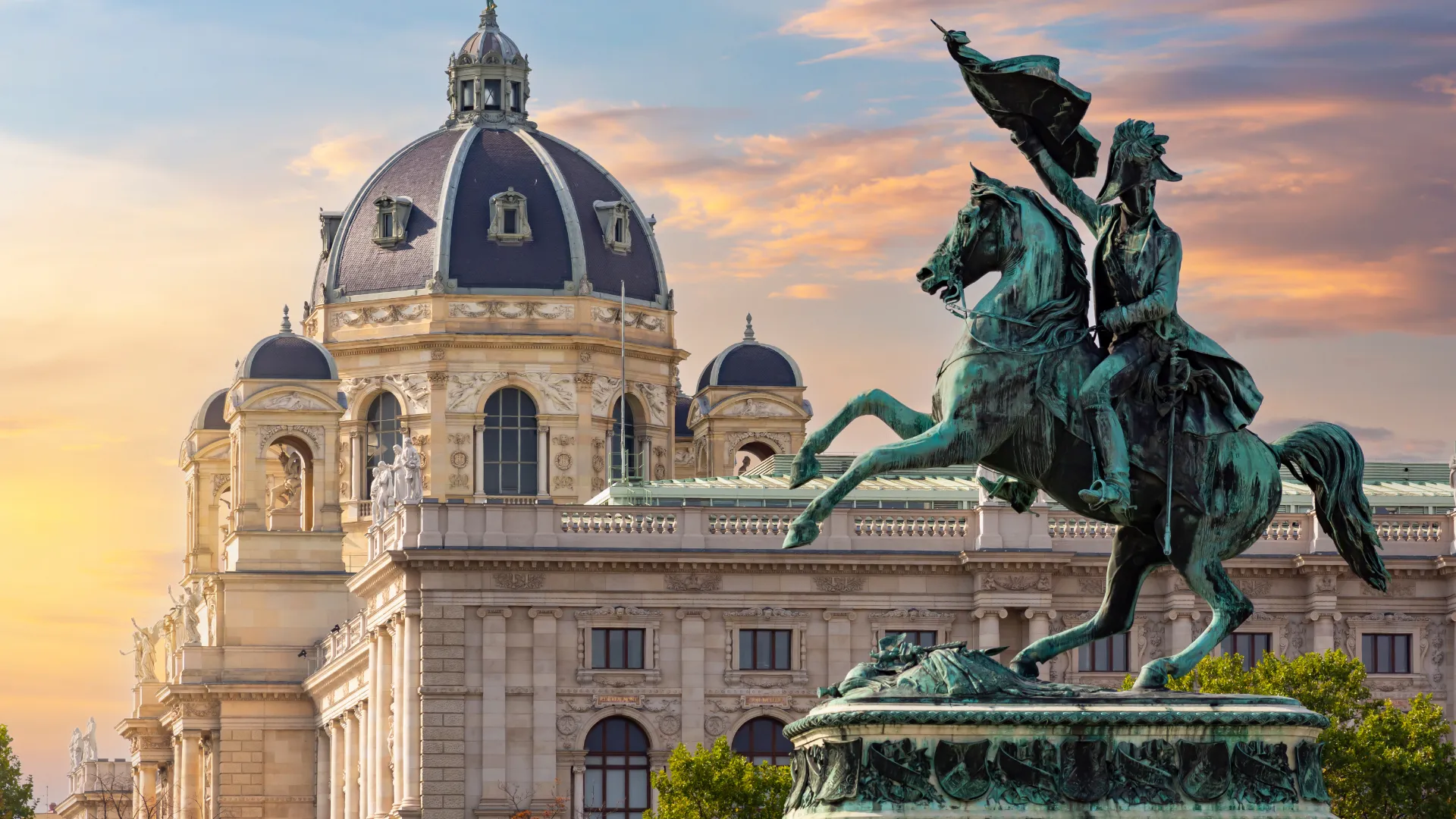 Ausblick auf den Heldenplatz in Wien