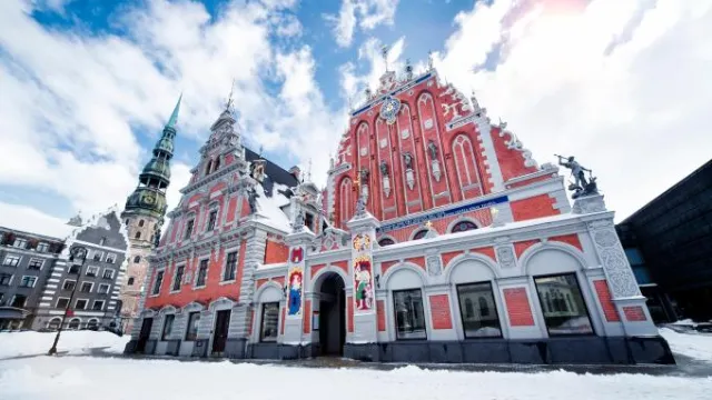Riga Altstadt im Winter
