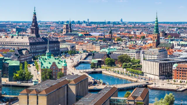Kopenhagen/Stadtblick mit Wasser